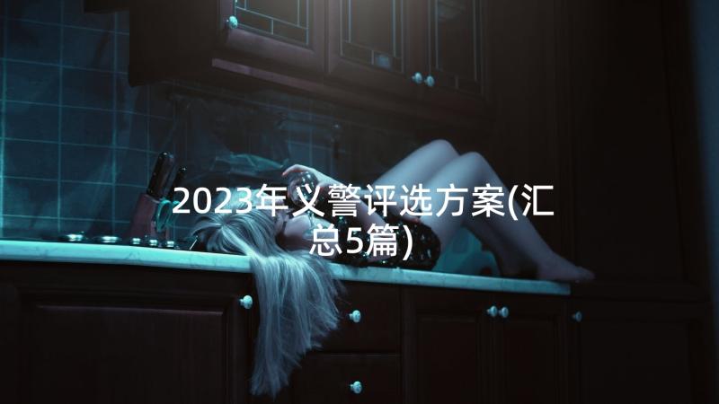 2023年义警评选方案(汇总5篇)