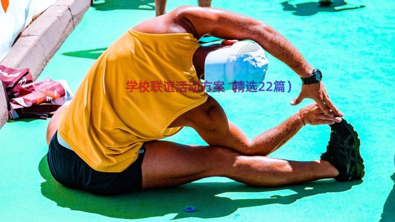 学校联谊活动方案（精选22篇）