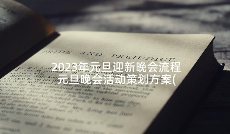 2023年元旦迎新晚会流程 元旦晚会活动策划方案(优质7篇)