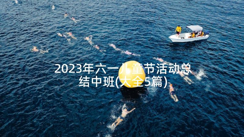 2023年六一儿童节活动总结中班(大全5篇)