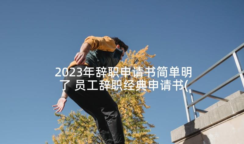 2023年辞职申请书简单明了 员工辞职经典申请书(模板5篇)