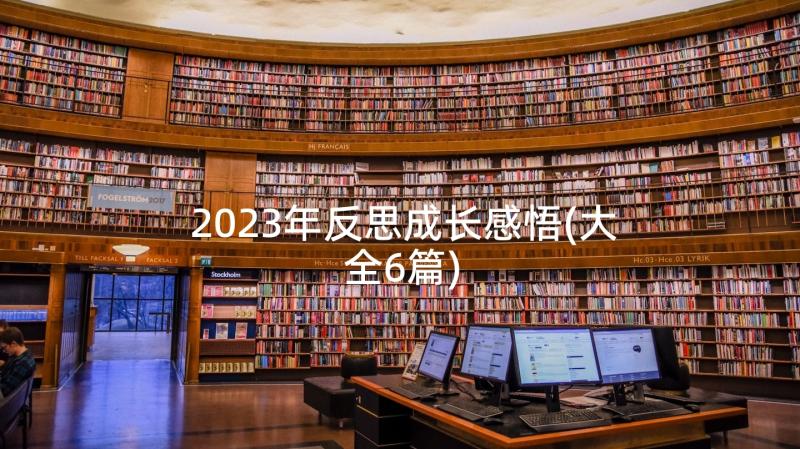 2023年反思成长感悟(大全6篇)