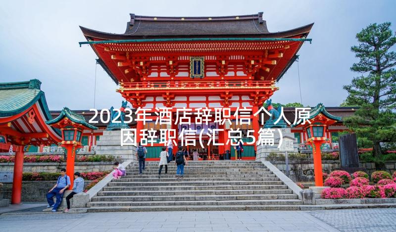 2023年酒店辞职信个人原因辞职信(汇总5篇)