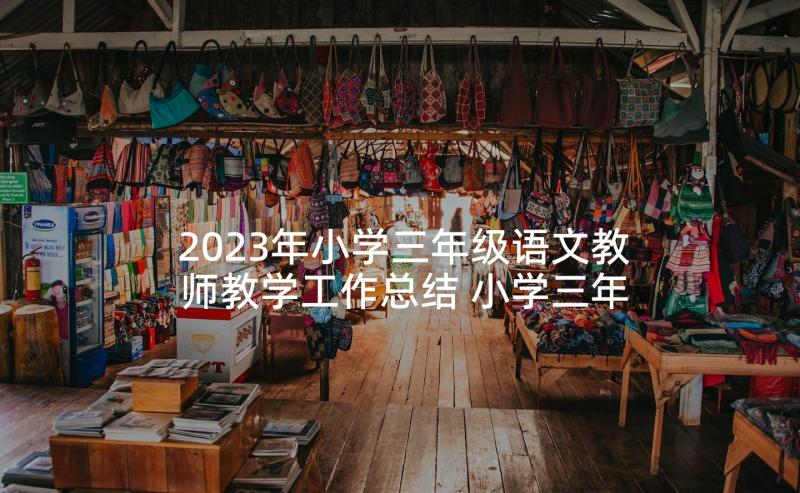 2023年小学三年级语文教师教学工作总结 小学三年级语文教师个人工作总结(实用7篇)