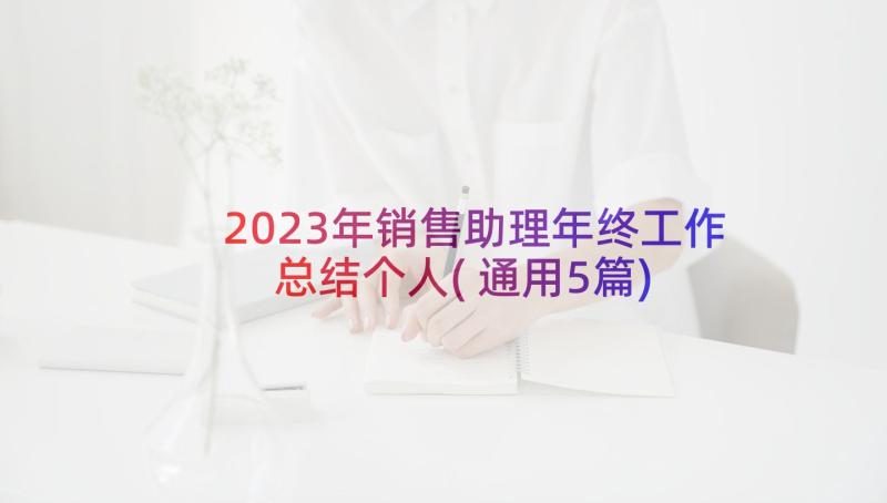 2023年销售助理年终工作总结个人(通用5篇)