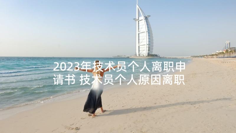 2023年技术员个人离职申请书 技术员个人原因离职申请书(实用5篇)