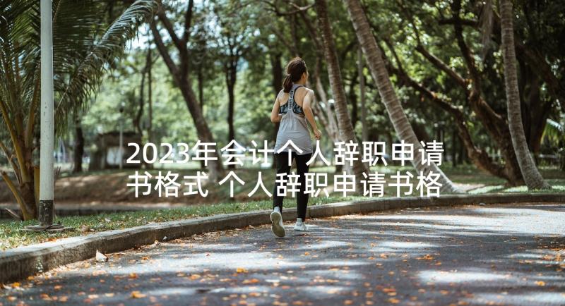 2023年会计个人辞职申请书格式 个人辞职申请书格式(大全6篇)