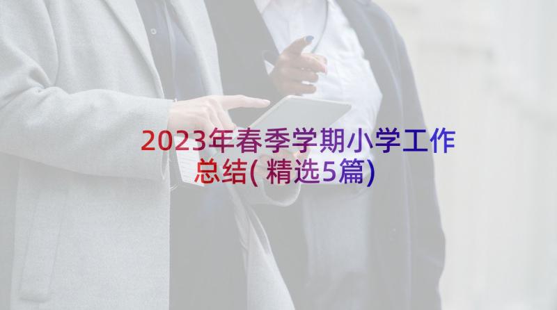 2023年春季学期小学工作总结(精选5篇)