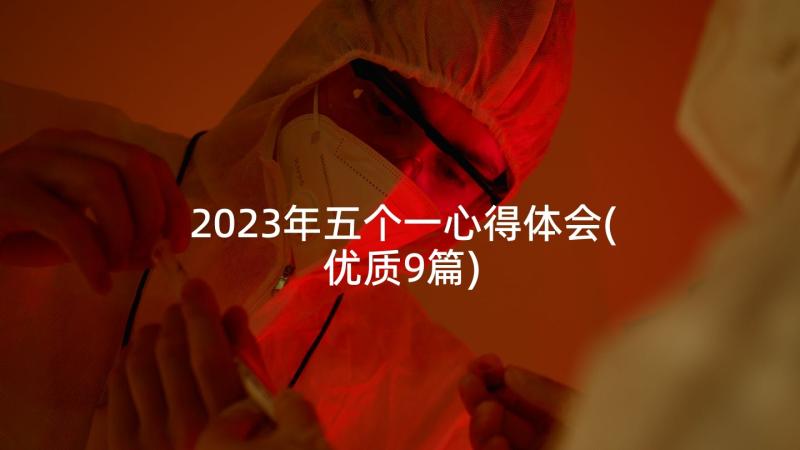 2023年五个一心得体会(优质9篇)