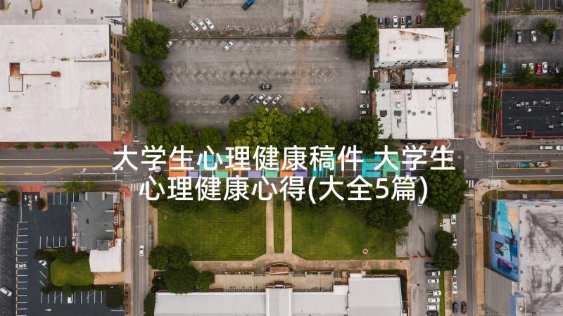 大学生心理健康稿件 大学生心理健康心得(大全5篇)