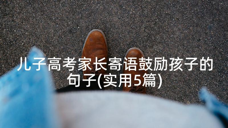 儿子高考家长寄语鼓励孩子的句子(实用5篇)