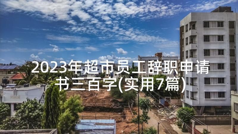 2023年超市员工辞职申请书三百字(实用7篇)