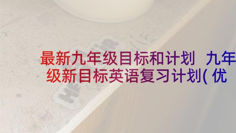 最新九年级目标和计划 九年级新目标英语复习计划(优秀5篇)