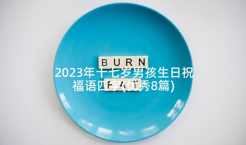 2023年十七岁男孩生日祝福语四字(优秀8篇)