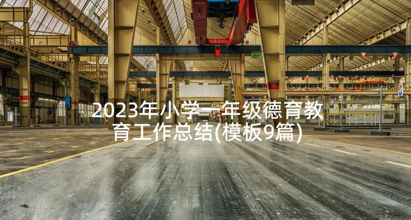 2023年小学一年级德育教育工作总结(模板9篇)