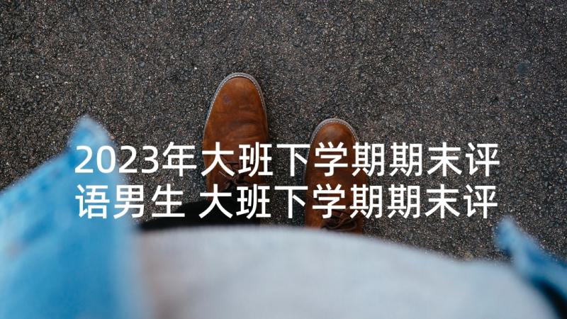 2023年大班下学期期末评语男生 大班下学期期末评语(实用7篇)