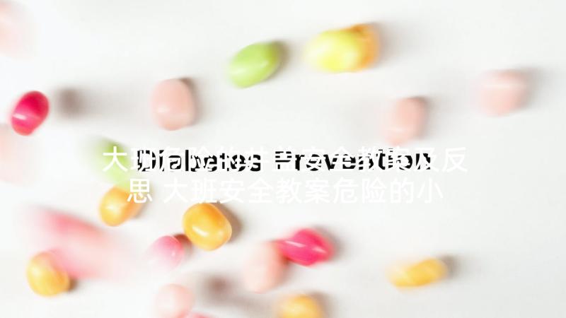 大班危险的井盖安全教案及反思 大班安全教案危险的小物品(大全5篇)