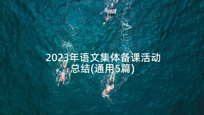 2023年语文集体备课活动总结(通用5篇)