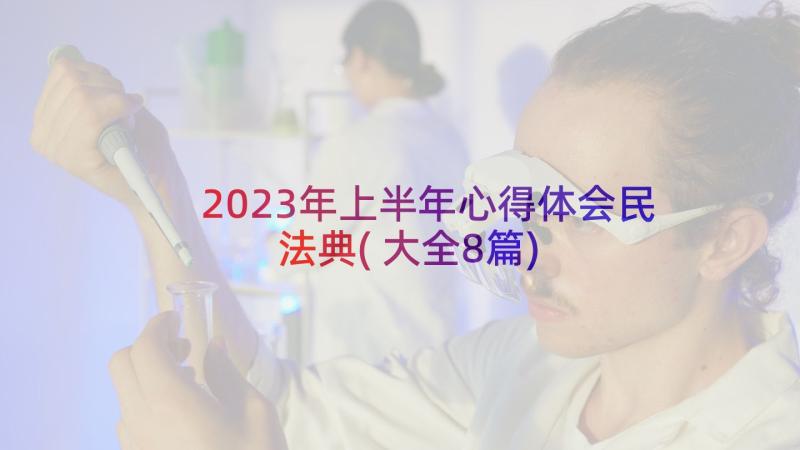 2023年上半年心得体会民法典(大全8篇)