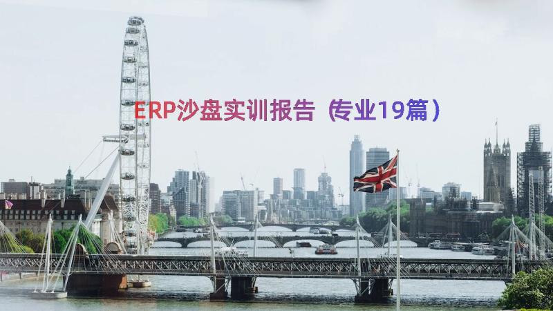 ERP沙盘实训报告（专业19篇）