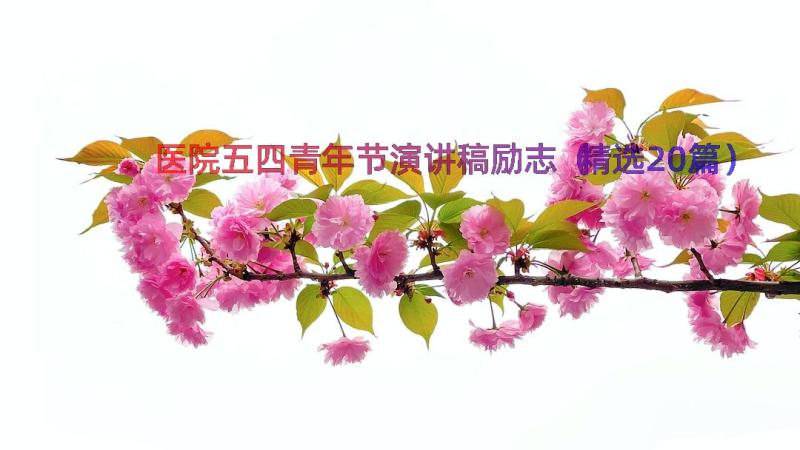 医院五四青年节演讲稿励志（精选20篇）