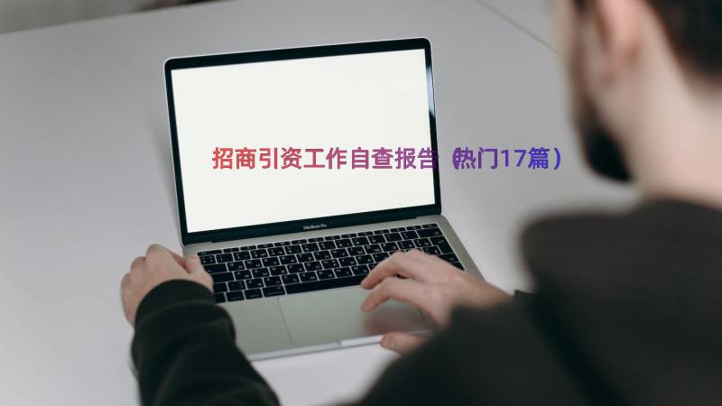 招商引资工作自查报告（热门17篇）