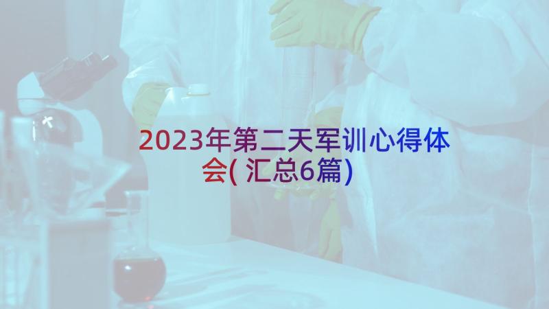 2023年第二天军训心得体会(汇总6篇)