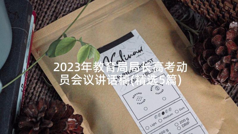 2023年教育局局长高考动员会议讲话稿(精选5篇)