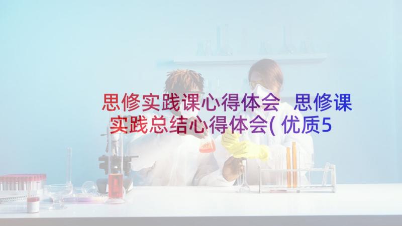 思修实践课心得体会 思修课实践总结心得体会(优质5篇)