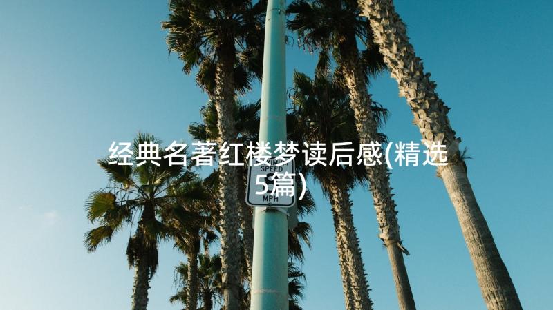 经典名著红楼梦读后感(精选5篇)