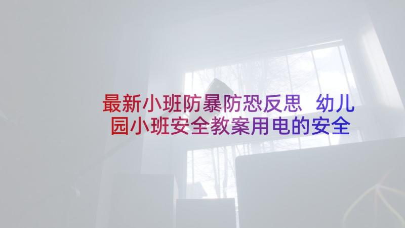 最新小班防暴防恐反思 幼儿园小班安全教案用电的安全含反思(优秀7篇)