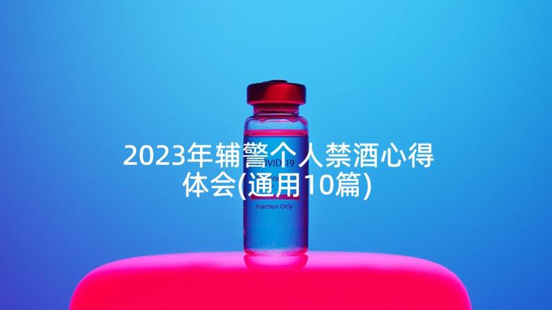 2023年辅警个人禁酒心得体会(通用10篇)