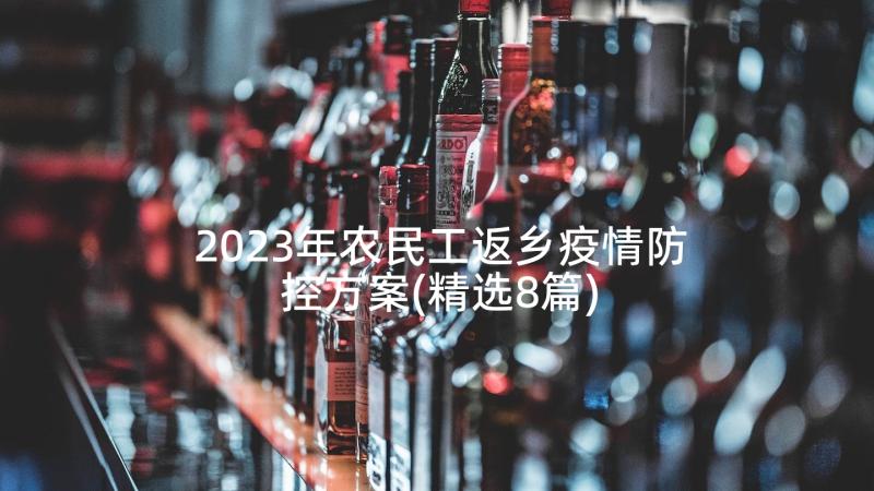 2023年农民工返乡疫情防控方案(精选8篇)