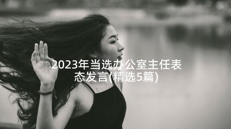 2023年当选办公室主任表态发言(精选5篇)