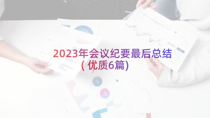 2023年会议纪要最后总结(优质6篇)