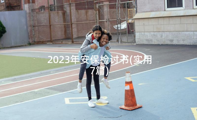 2023年安保检讨书(实用7篇)