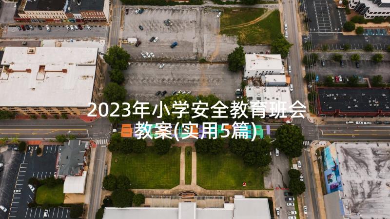 2023年小学安全教育班会教案(实用5篇)