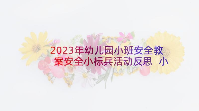 2023年幼儿园小班安全教案安全小标兵活动反思 小班安全教案(大全6篇)