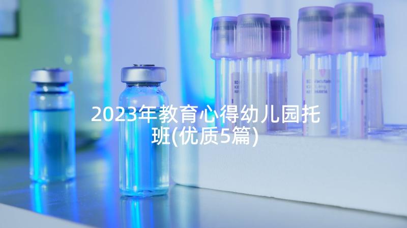 2023年教育心得幼儿园托班(优质5篇)