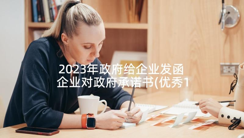 2023年政府给企业发函 企业对政府承诺书(优秀10篇)