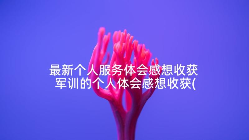 最新个人服务体会感想收获 军训的个人体会感想收获(实用5篇)