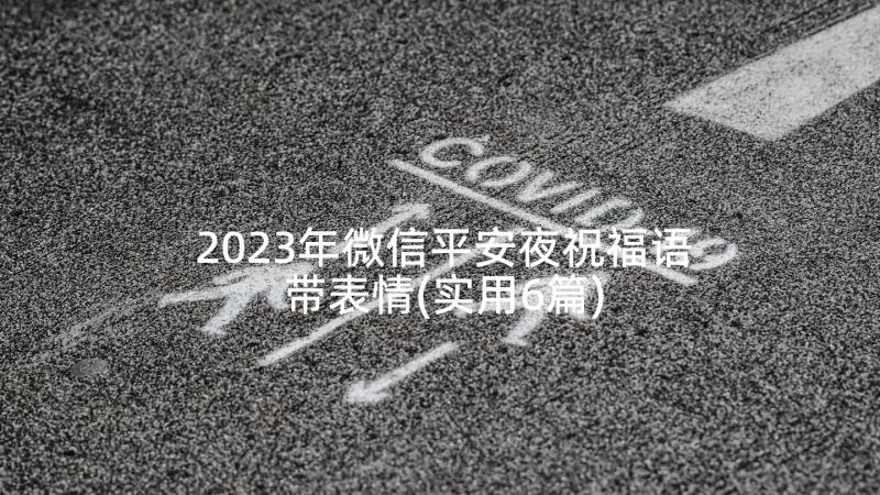 2023年微信平安夜祝福语带表情(实用6篇)