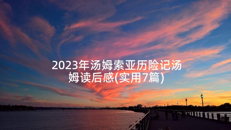 2023年汤姆索亚历险记汤姆读后感(实用7篇)