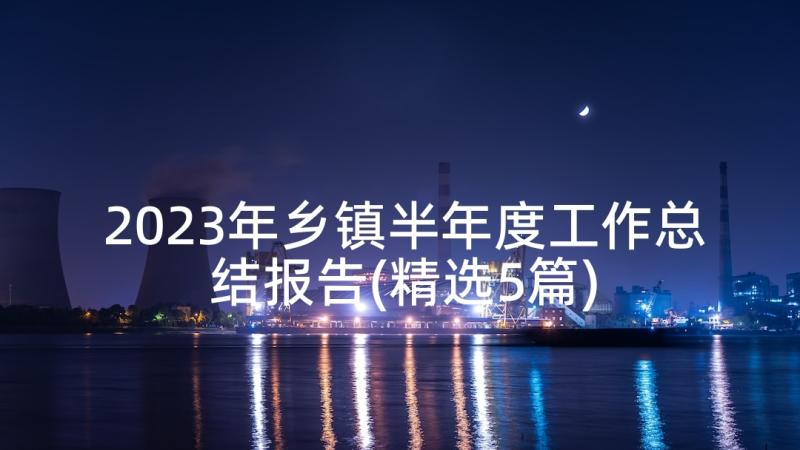 2023年乡镇半年度工作总结报告(精选5篇)