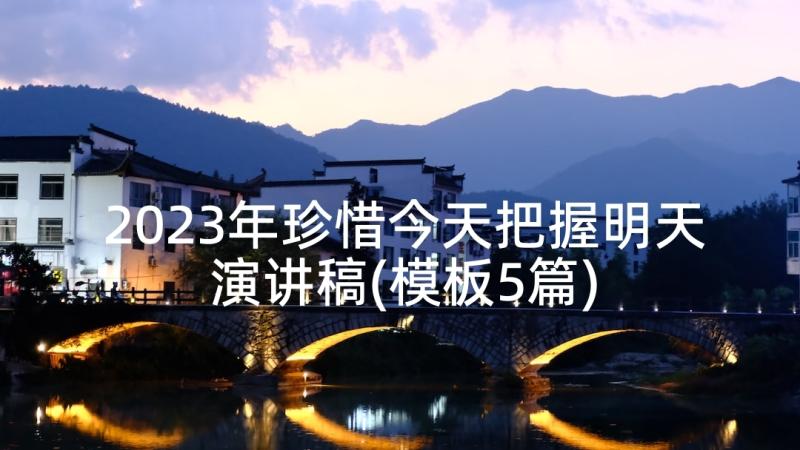 2023年珍惜今天把握明天演讲稿(模板5篇)