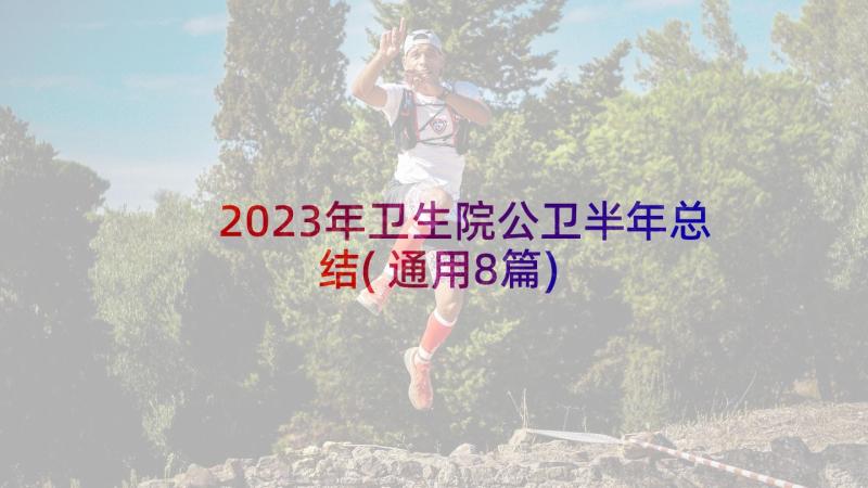 2023年卫生院公卫半年总结(通用8篇)