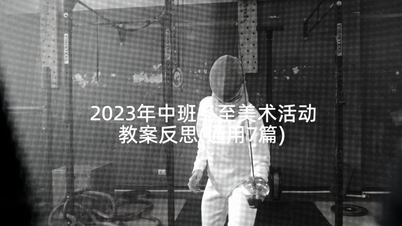 2023年中班冬至美术活动教案反思(通用7篇)