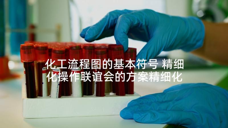 化工流程图的基本符号 精细化操作联谊会的方案精细化工作流程(优秀5篇)