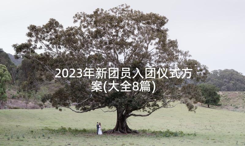2023年新团员入团仪式方案(大全8篇)