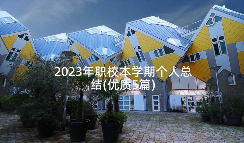 2023年职校本学期个人总结(优质5篇)